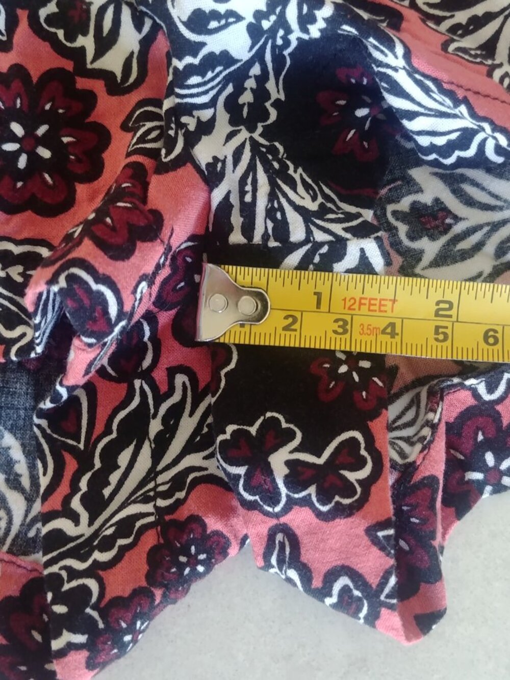 100% viscose lightweight romper size 4 pink with black and white - Picture 11 of 14